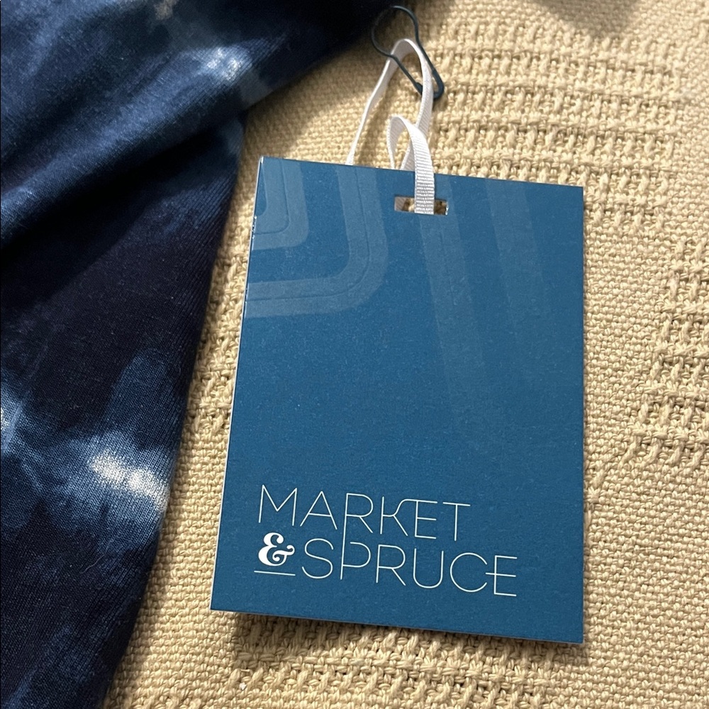 Market and Spruce Navy Blue Tie-Dye Women's Dress in size 2x - NWT - Picture 4 of 5